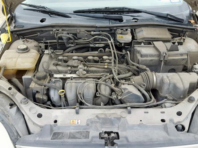 1FAFP34NX7W303734 - 2007 FORD FOCUS ZX4 BEIGE photo 7