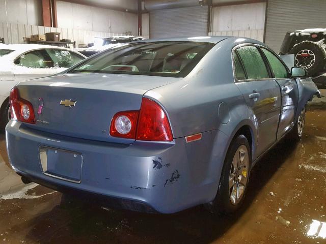 1G1ZH57B29F202524 - 2009 CHEVROLET MALIBU 1LT BLUE photo 4