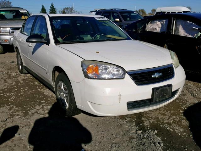 1G1ZS58F57F165906 - 2007 CHEVROLET MALIBU LS WHITE photo 1