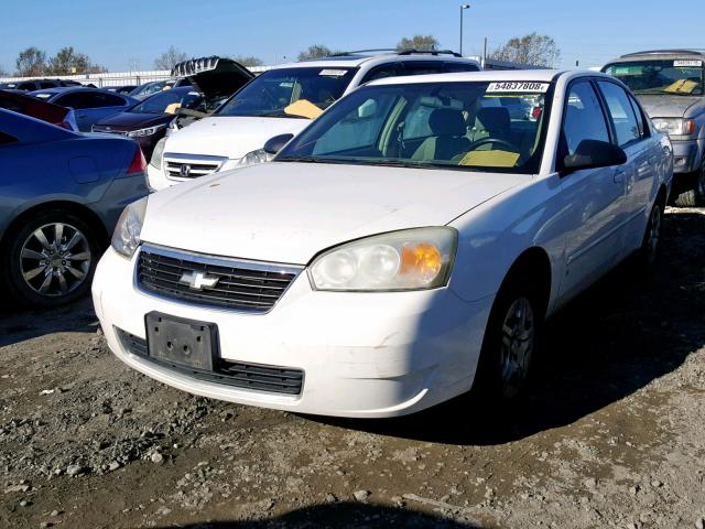 1G1ZS58F57F165906 - 2007 CHEVROLET MALIBU LS WHITE photo 2