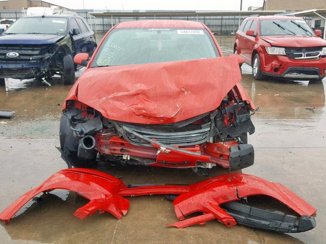 1G1AD5F56A7160037 - 2010 CHEVROLET COBALT 1LT RED photo 9