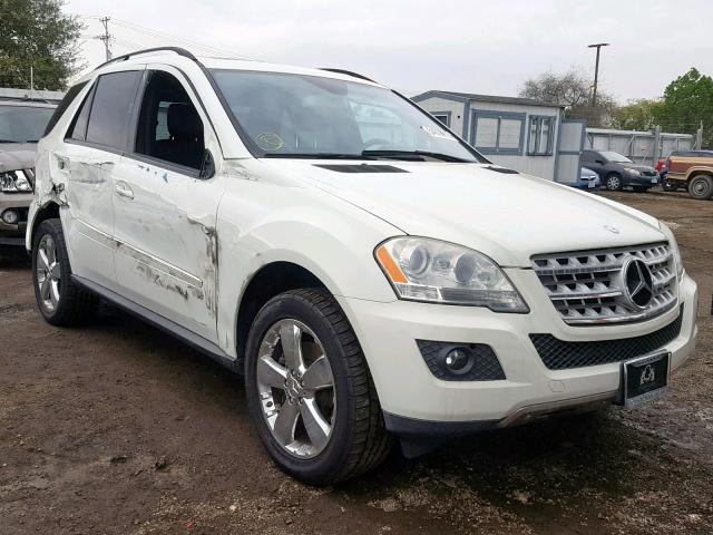 4JGBB56E99A513978 - 2009 MERCEDES-BENZ ML 350 WHITE photo 1