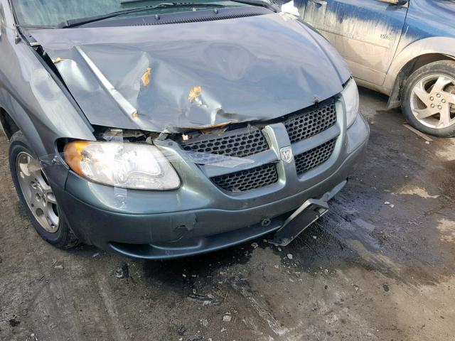 1D4GP45R24B500151 - 2004 DODGE CARAVAN SX GREEN photo 9