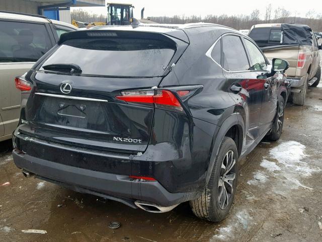 JTJBARBZ4G2055780 - 2016 LEXUS NX 200T BLACK photo 4