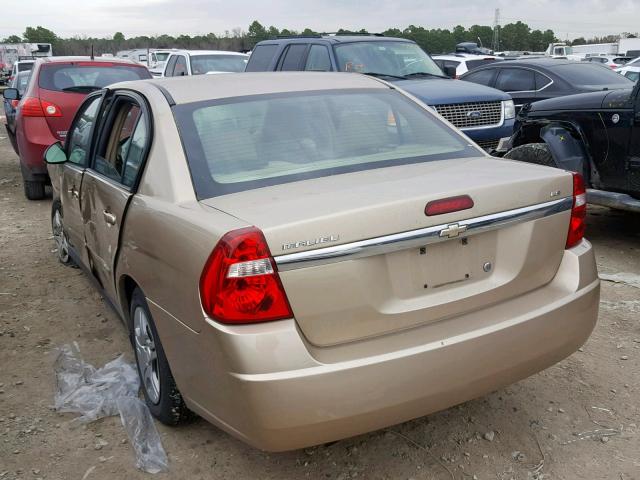 1G1ZS51F76F182313 - 2006 CHEVROLET MALIBU LS GOLD photo 3