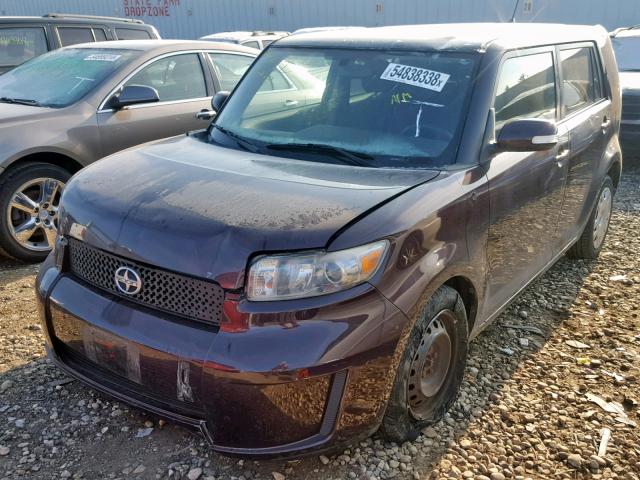 JTLKE50E981051350 - 2008 SCION XB PURPLE photo 2