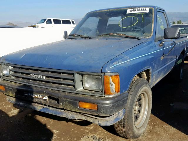 JT4RN50R7H0287532 - 1987 TOYOTA PICKUP 1/2 BLUE photo 2