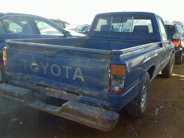 JT4RN50R7H0287532 - 1987 TOYOTA PICKUP 1/2 BLUE photo 4