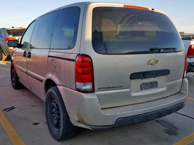 1GNDU23197D154755 - 2007 CHEVROLET UPLANDER L TAN photo 3