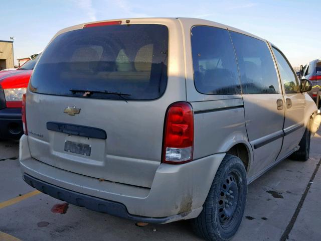 1GNDU23197D154755 - 2007 CHEVROLET UPLANDER L TAN photo 4