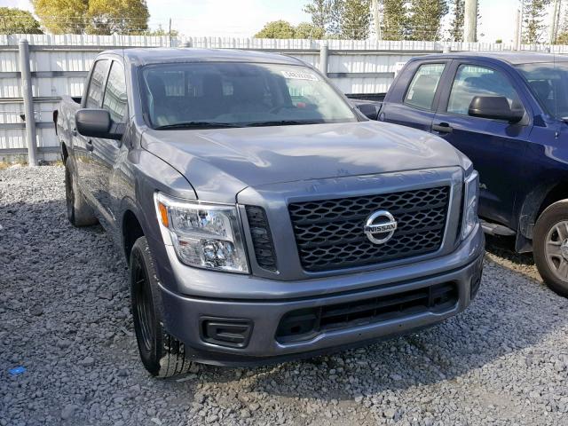 1N6AA1EK9HN513647 - 2017 NISSAN TITAN S GRAY photo 1