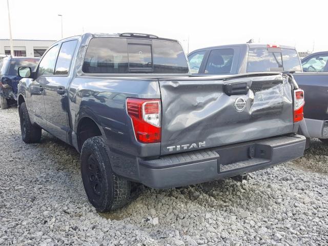 1N6AA1EK9HN513647 - 2017 NISSAN TITAN S GRAY photo 3