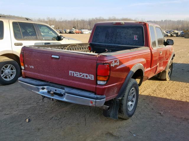 4F4ZR17V1YTM00963 - 2000 MAZDA B3000 CAB BURGUNDY photo 4