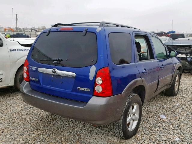 4F2YZ04186KM06648 - 2006 MAZDA TRIBUTE S BLUE photo 4