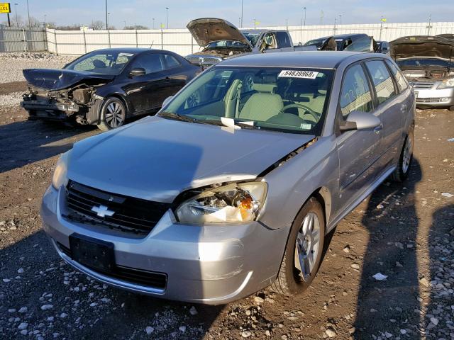 1G1ZT61856F140307 - 2006 CHEVROLET MALIBU MAX ვერცხლისფერი ფოტო 2