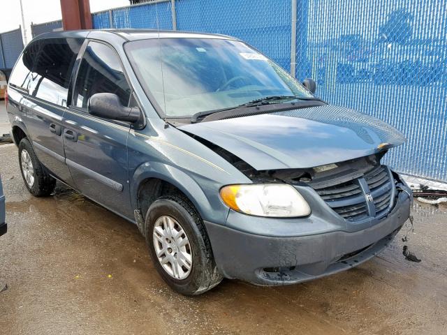 1D4GP25B25B286433 - 2005 DODGE CARAVAN SE GREEN photo 1