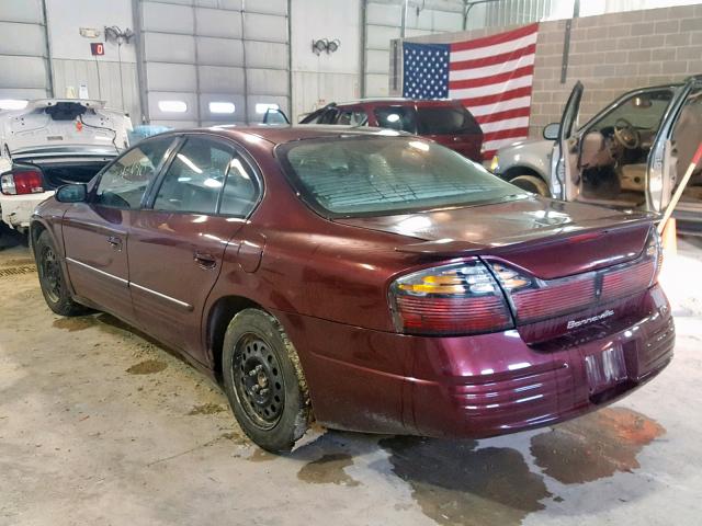 1G2HX52K35U120731 - 2005 PONTIAC BONNEVILLE MAROON photo 3