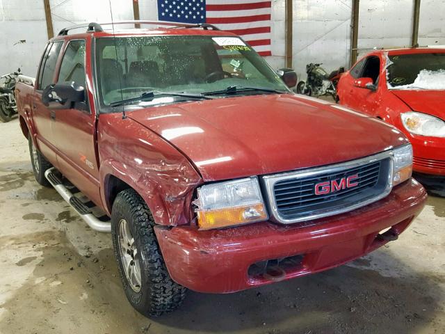 1GTDT13X24K137264 - 2004 GMC SONOMA MAROON photo 1