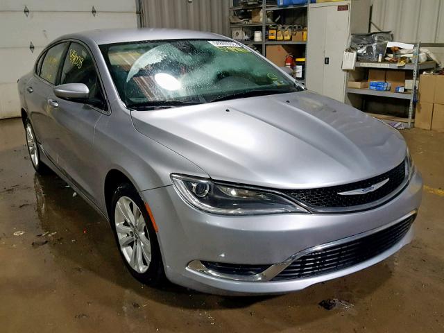 1C3CCCAB4FN649970 - 2015 CHRYSLER 200 LIMITE GRAY photo 1