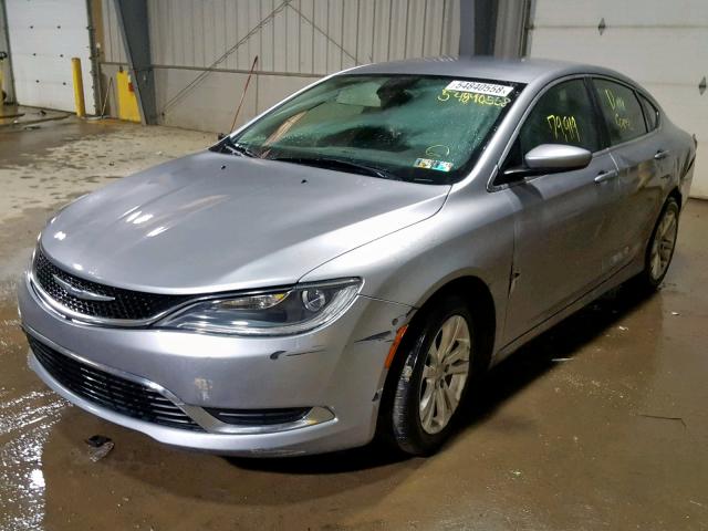 1C3CCCAB4FN649970 - 2015 CHRYSLER 200 LIMITE GRAY photo 2