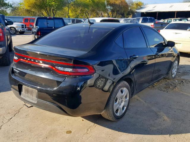 1C3CDFAA9GD703907 - 2016 DODGE DART SE BLACK photo 4