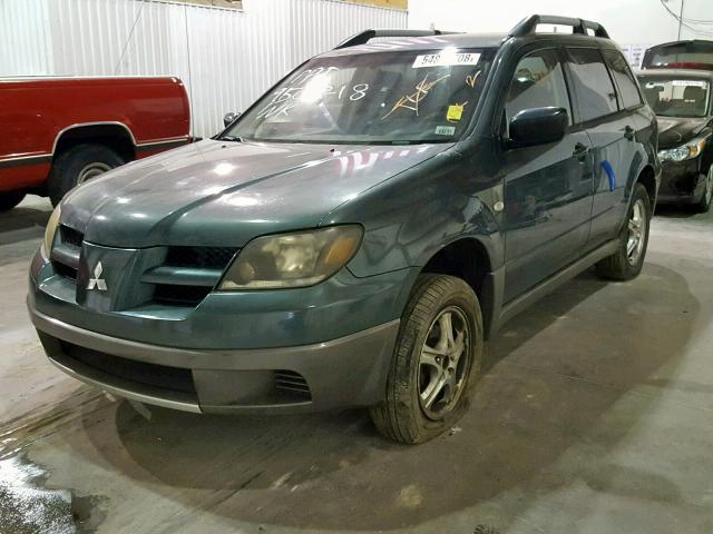 JA4LZ31G73U048098 - 2003 MITSUBISHI OUTLANDER GRAY photo 2