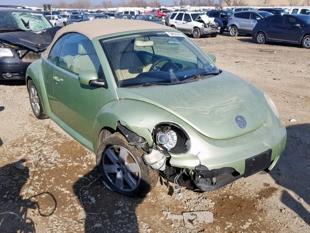 3VWRF31Y77M410844 - 2007 VOLKSWAGEN NEW BEETLE GREEN photo 1