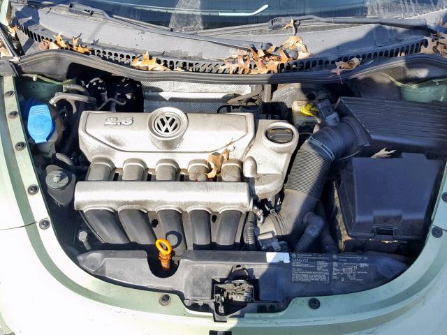 3VWRF31Y77M410844 - 2007 VOLKSWAGEN NEW BEETLE GREEN photo 7