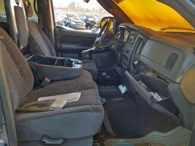 1D7KU28D74J141914 - 2004 DODGE RAM 2500 S GRAY photo 5