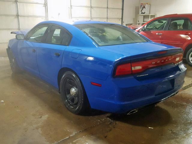 2C3CDXAT6CH232349 - 2012 DODGE CHARGER PO BLUE photo 3