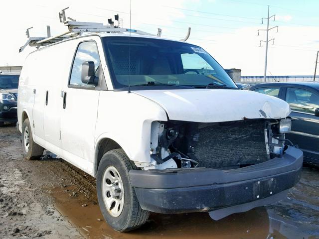 1GCUGADXXA1170694 - 2010 CHEVROLET EXPRESS G1 WHITE photo 1