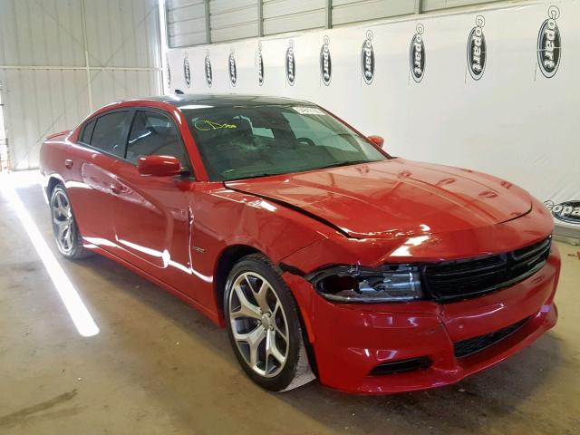 2C3CDXCT6FH871459 - 2015 DODGE CHARGER R/ RED photo 1