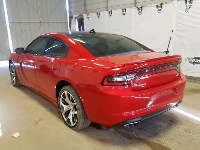 2C3CDXCT6FH871459 - 2015 DODGE CHARGER R/ RED photo 3