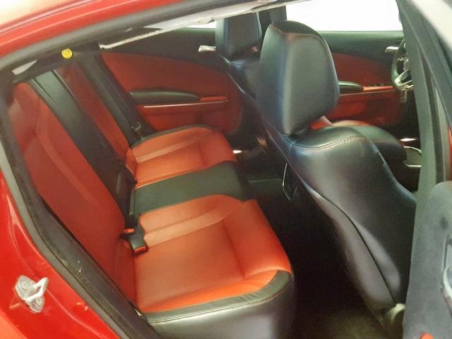 2C3CDXCT6FH871459 - 2015 DODGE CHARGER R/ RED photo 6