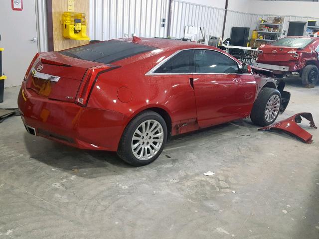 1G6DL1ED9B0132738 - 2011 CADILLAC CTS PERFOR RED photo 4