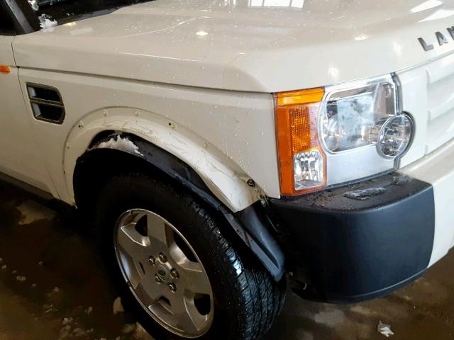 SALAE244X6A406457 - 2006 LAND ROVER LR3 WHITE photo 9