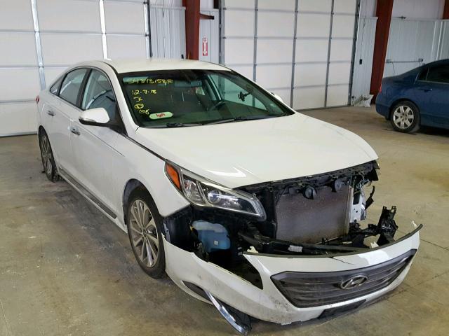 5NPE34AF6FH119240 - 2015 HYUNDAI SONATA SPO WHITE photo 1