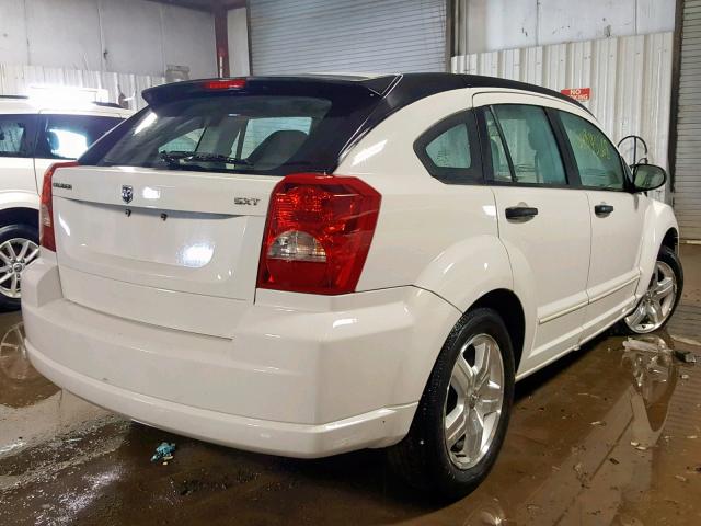 1B3HB48C87D525105 - 2007 DODGE CALIBER SX WHITE photo 4