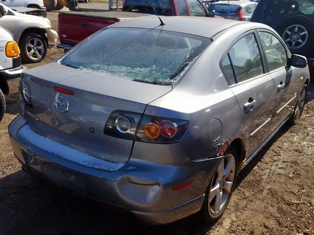 JM1BK323141168807 - 2004 MAZDA 3 S SILVER photo 4