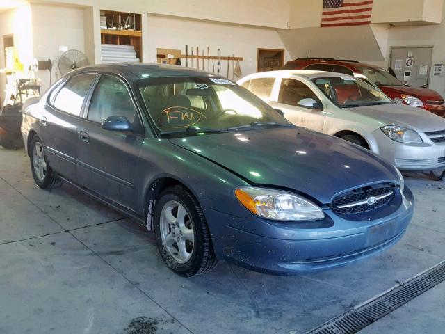 1FAFP55U9YA163465 - 2000 FORD TAURUS SES BLUE photo 1