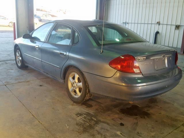 1FAFP55U9YA163465 - 2000 FORD TAURUS SES BLUE photo 3