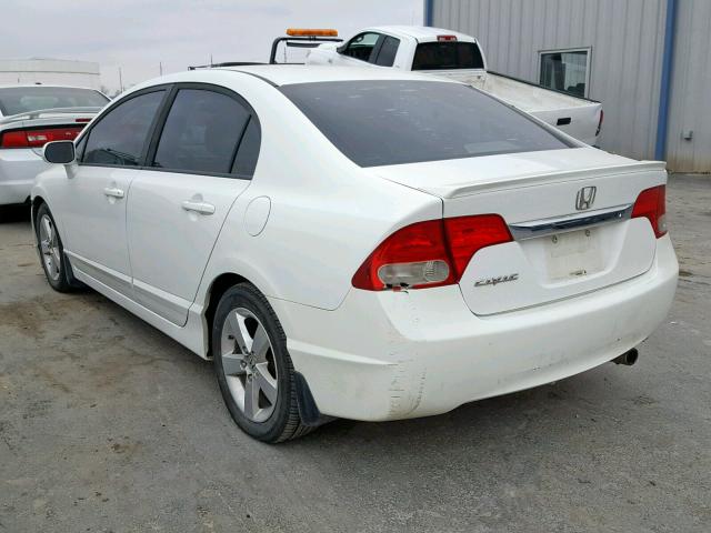 19XFA16699E013388 - 2009 HONDA CIVIC WHITE photo 3