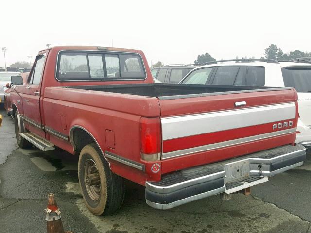 1FTHF25G8KPB15278 - 1989 FORD F250 RED photo 3