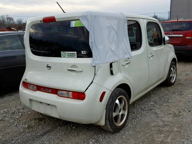 JN8AZ2KR3BT213810 - 2011 NISSAN CUBE BASE WHITE photo 4