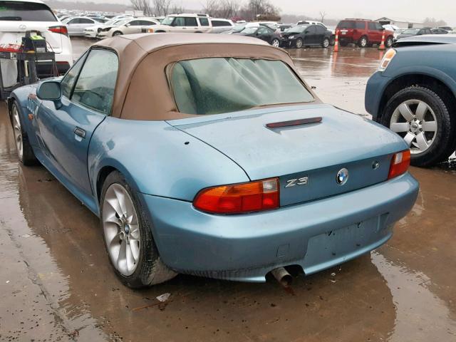 4USCJ3331WLC16154 - 1998 BMW Z3 2.8 BLUE photo 3