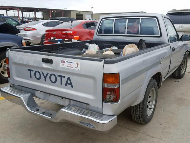 JT4RN81P1M5128226 - 1991 TOYOTA PICKUP 1/2 SILVER photo 4