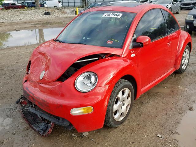 3VWCK21C83M423886 - 2003 VOLKSWAGEN NEW BEETLE Qırmızı foto 2