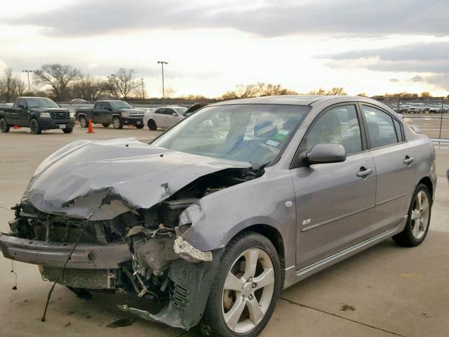 JM1BK123551252246 - 2005 MAZDA 3 S GRAY photo 2