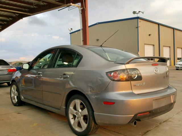 JM1BK123551252246 - 2005 MAZDA 3 S GRAY photo 3