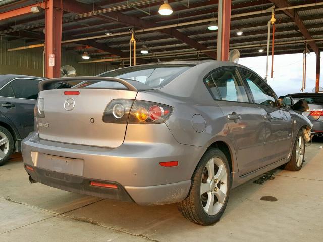 JM1BK123551252246 - 2005 MAZDA 3 S GRAY photo 4